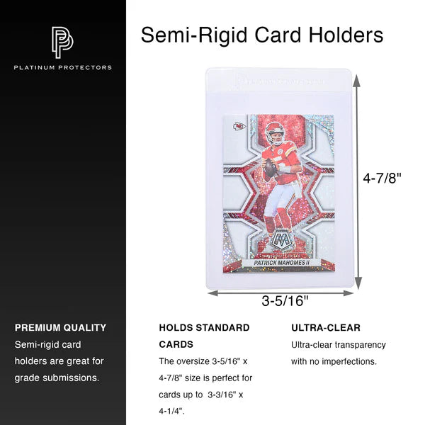 Semi-Rigid Card Holders (50 Count)