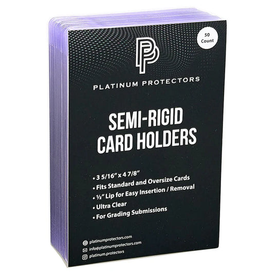 Semi-Rigid Card Holders (50 Count)