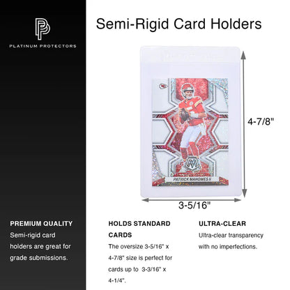 Semi-Rigid Card Holders (50 Count)