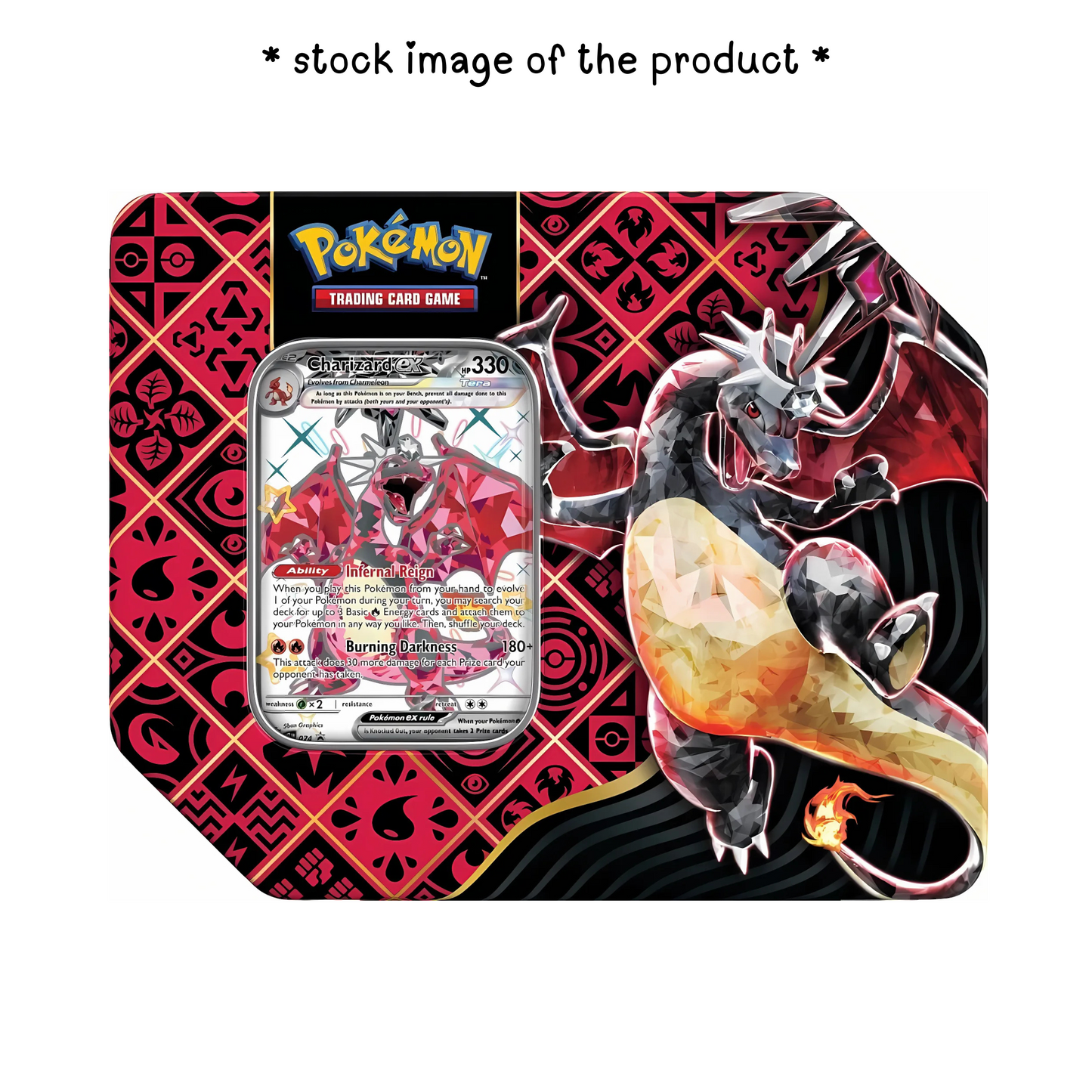 Charizard ex Paldean Fates Tin